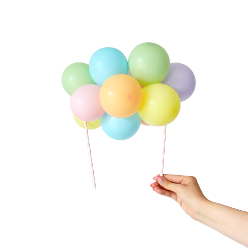 Balloon cake toppers