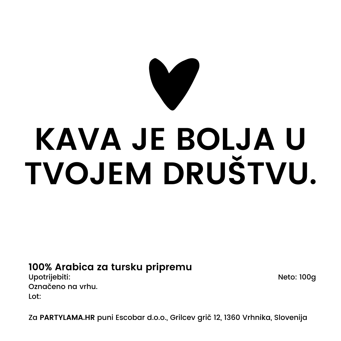 Specialty kava - U tvojem društvu
