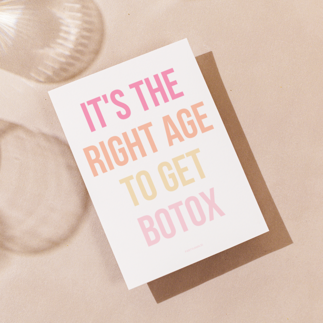 Čestitka - Time for botox