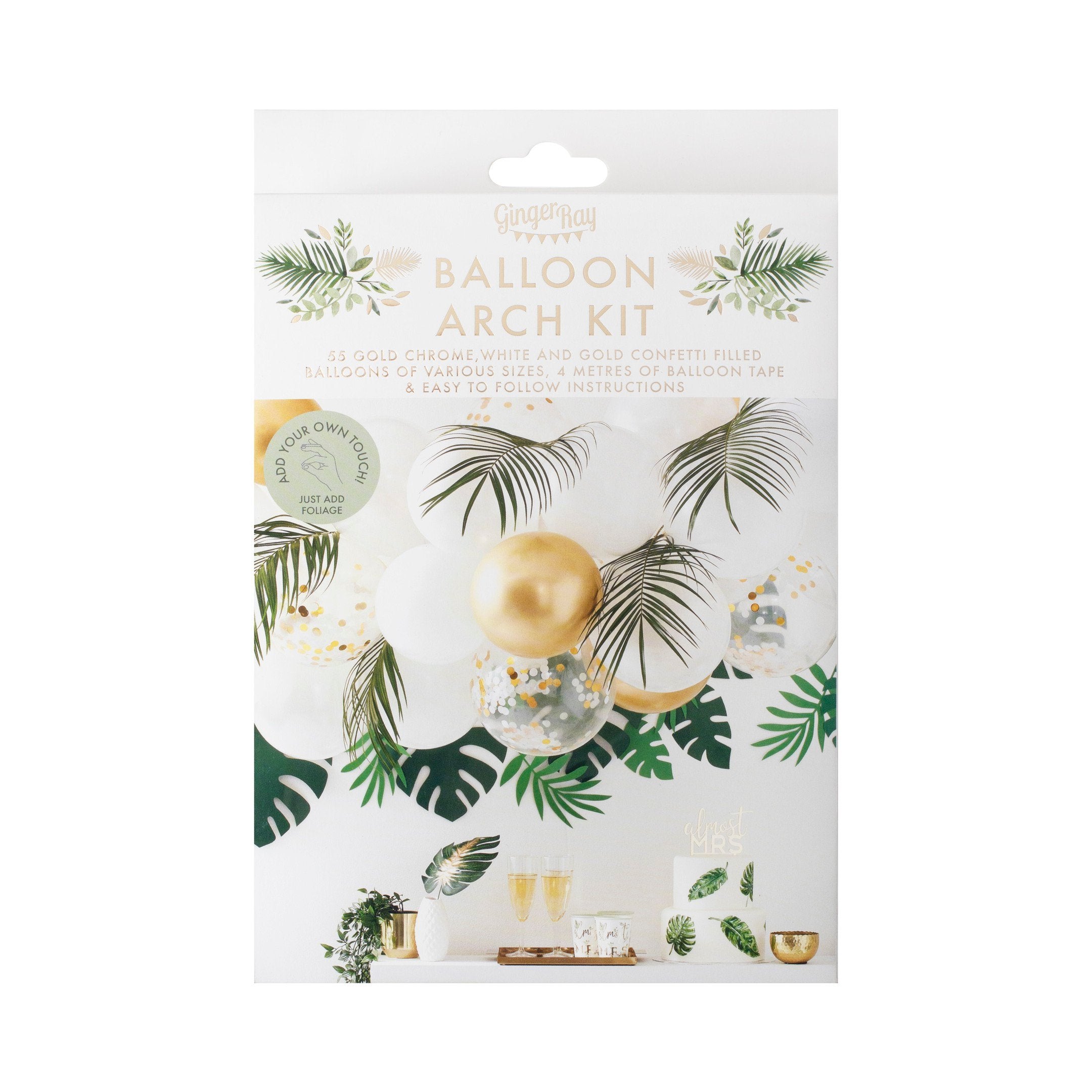 Balonska girlanda Ginger Ray - Gold Chrome
