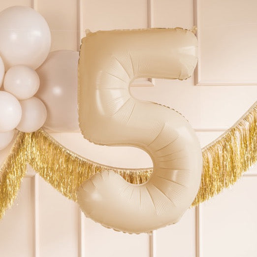 Balon folija številka bež / cream