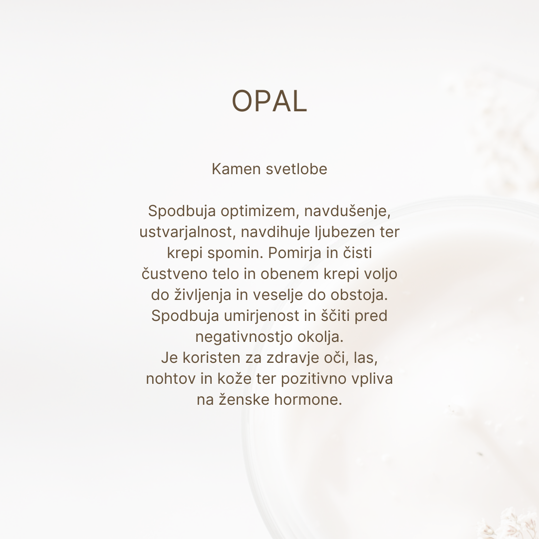 Verižica - Opal, 18k pozlata