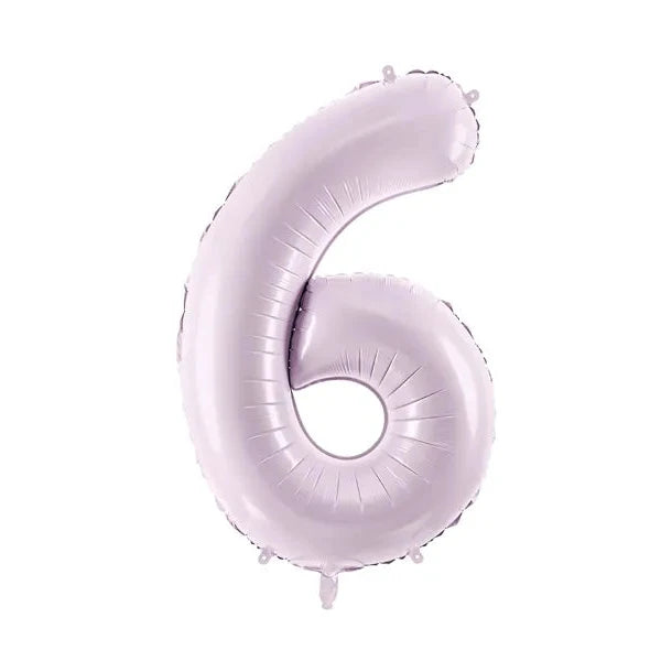 Balon številka - 6, lila, 72 cm