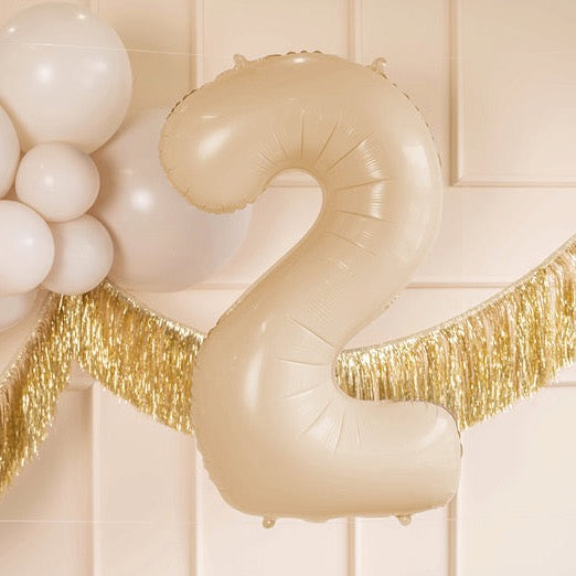 Folijski Balon Broj - 0, pastel pink, 86 cm