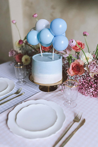 Balloon cake topper - Plavi