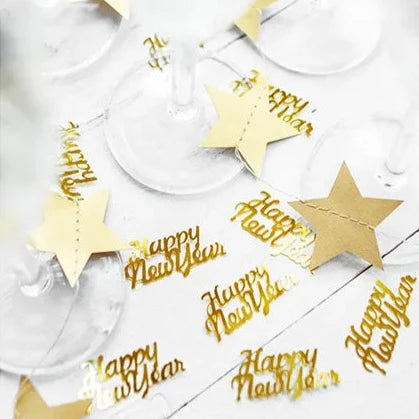 Konfeti - Happy New Year, zlati