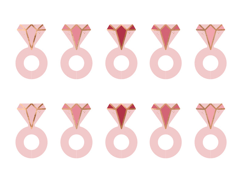 Drink tags - Pink prstenovi