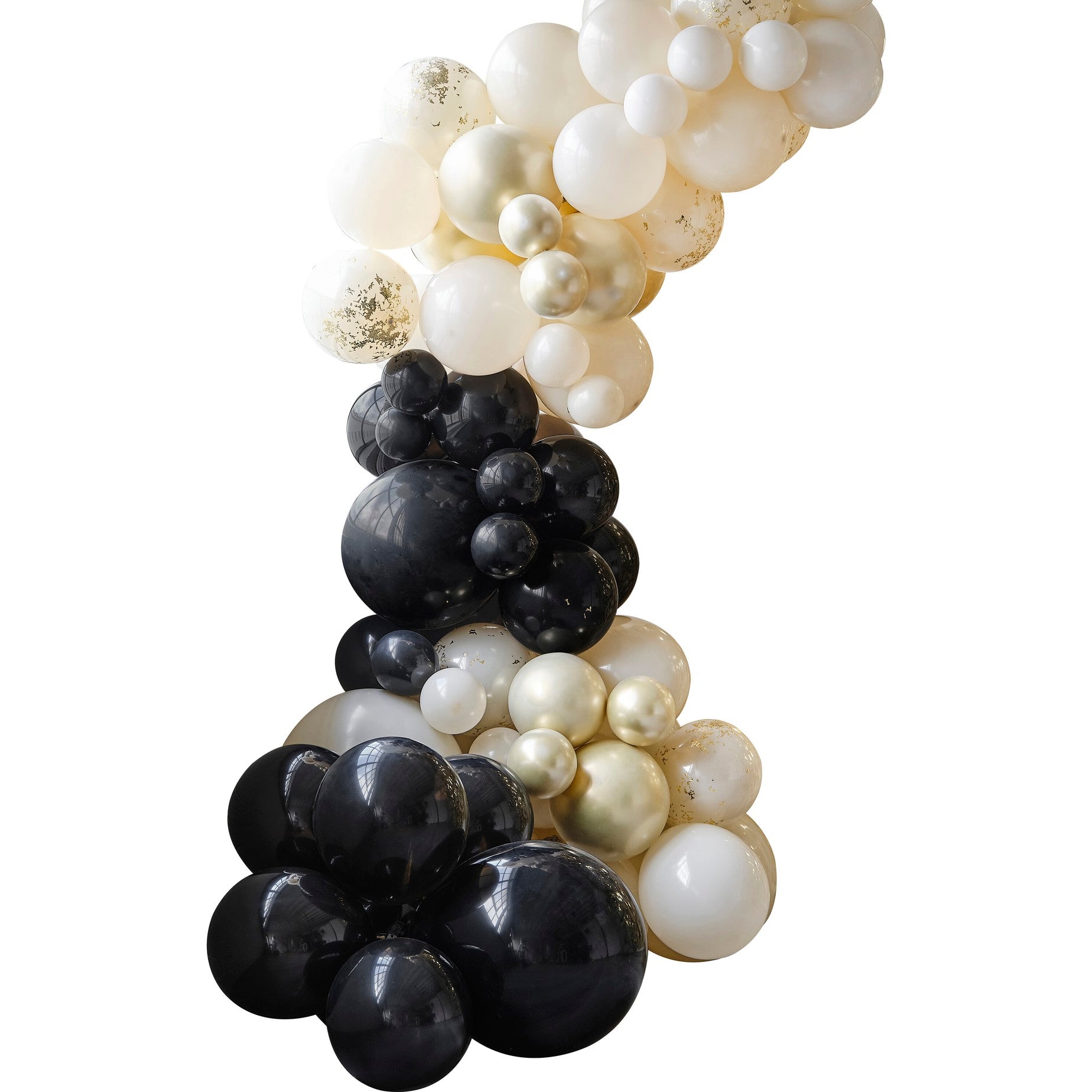 Balonska girlanda Ginger Ray - Black, Nude & Champagne Gold