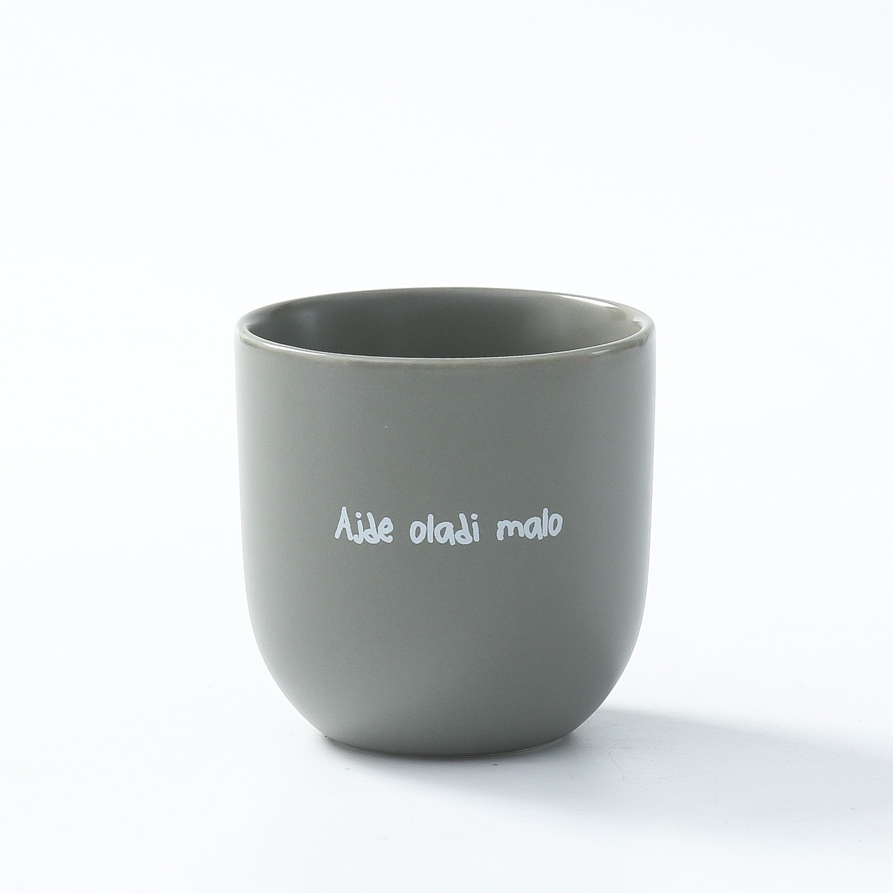 Šalica - Ajde oladi malo, light grey
