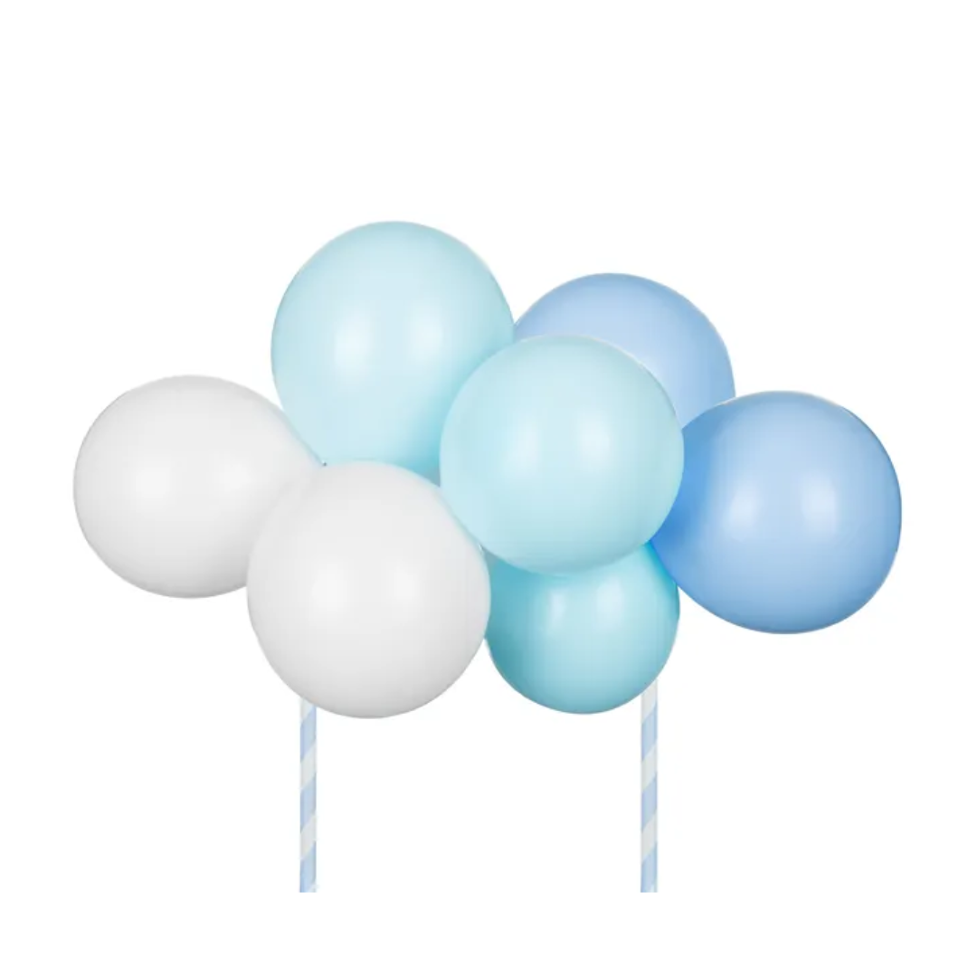 Balloon cake topper - Plavi