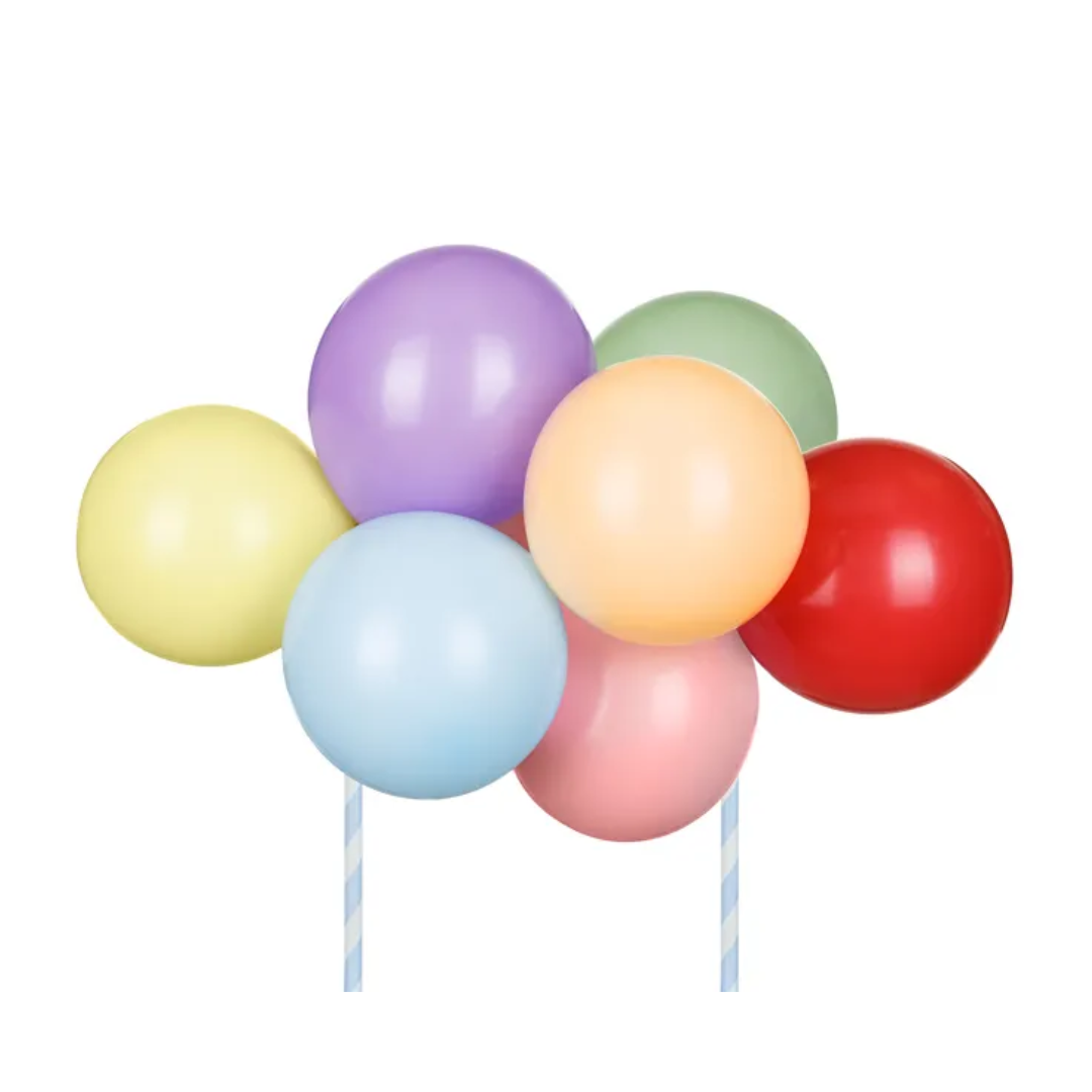 Balloon cake topper - Rainbow
