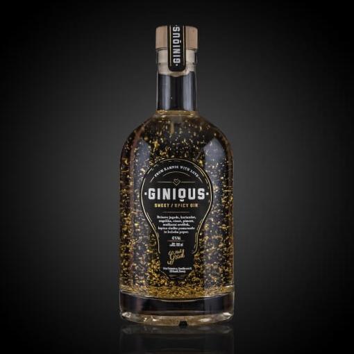 Ginious gin z 22 karatnim zlatom 0,2l