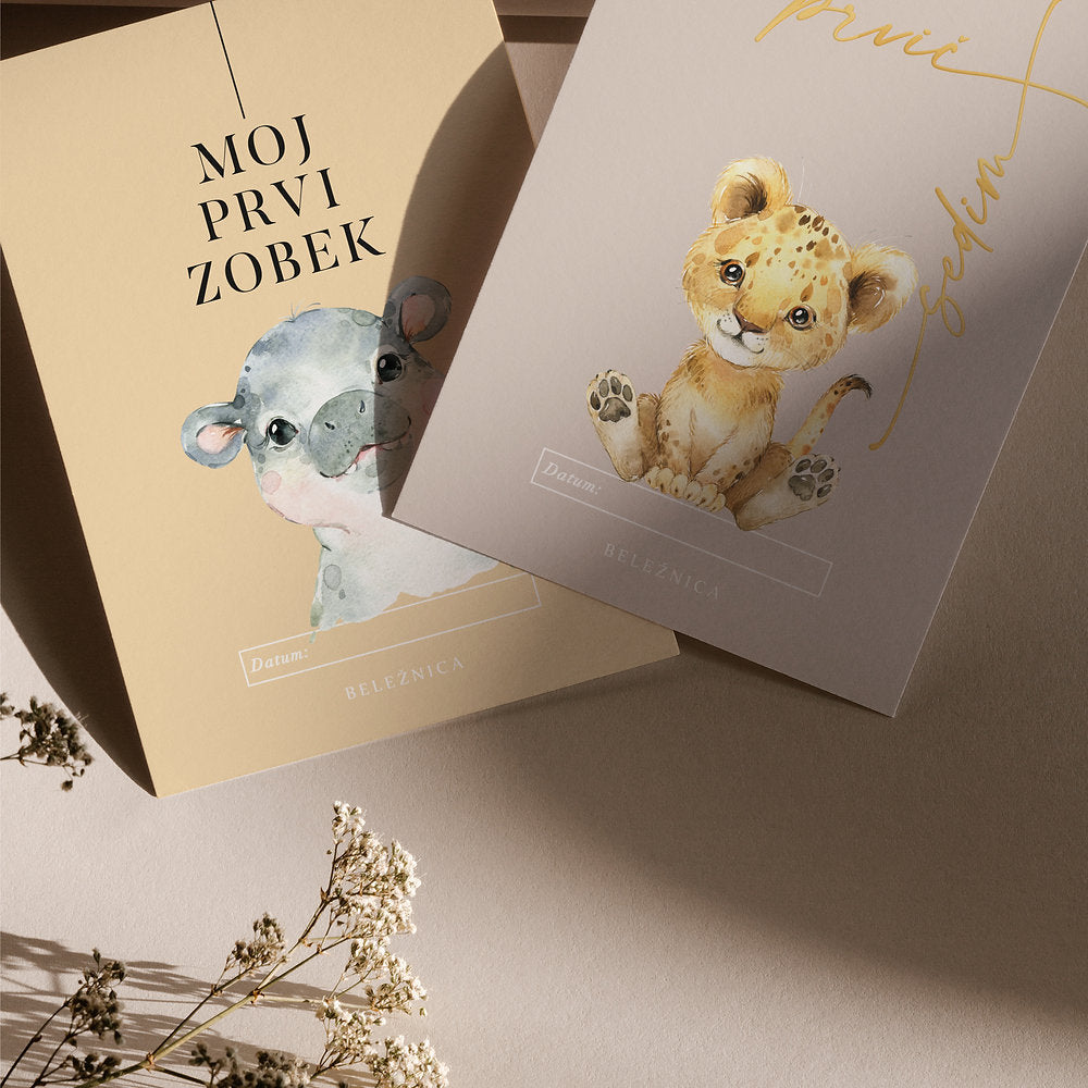 Kartice s prekretnicama za bebe - prva