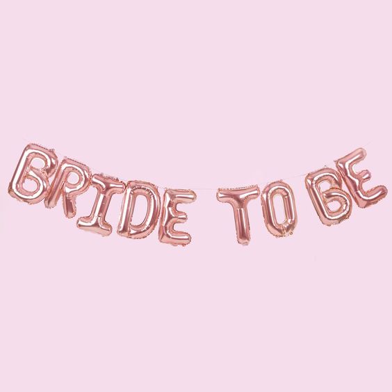 Balon folija natpis - Bride to be