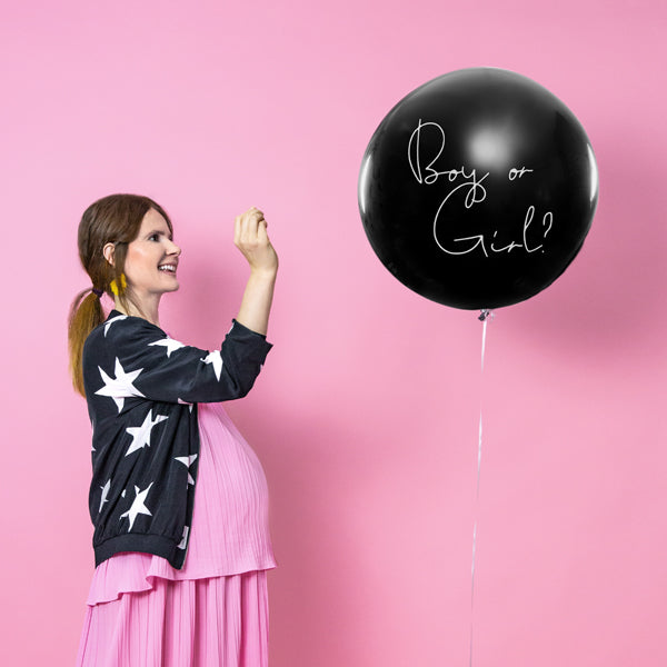 Lateks baloni s konfeti, razkritje spola, gender reveal balon