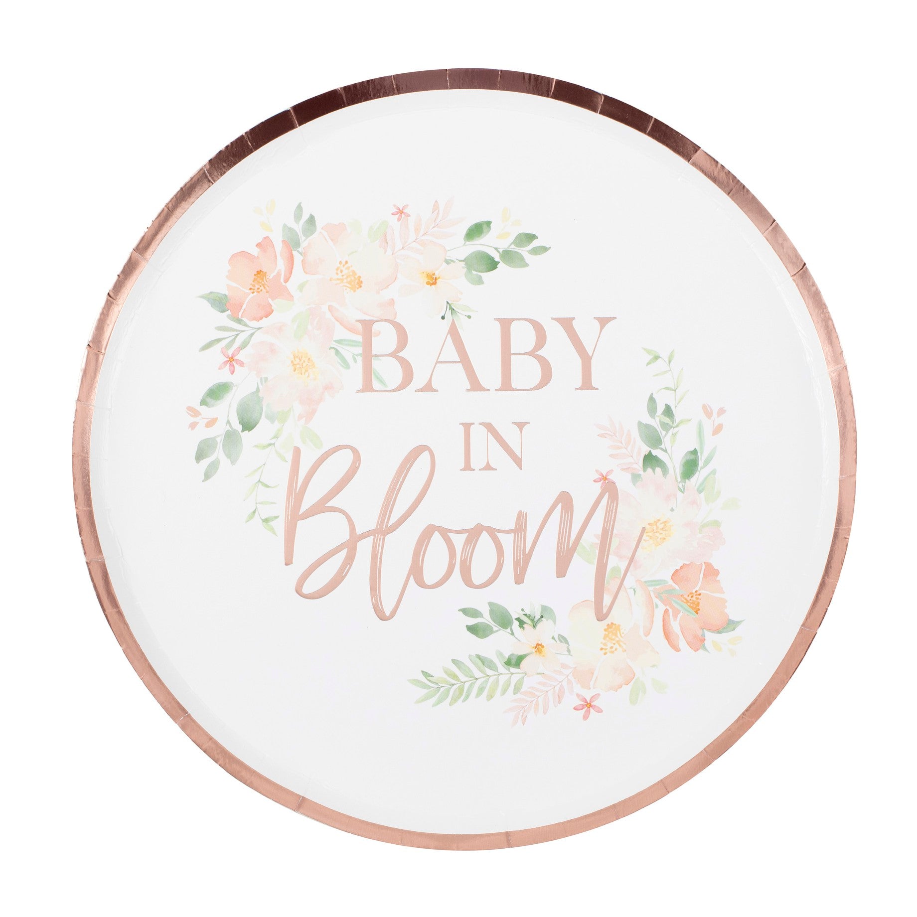 Ginger Ray tanjuri - Baby in Bloom