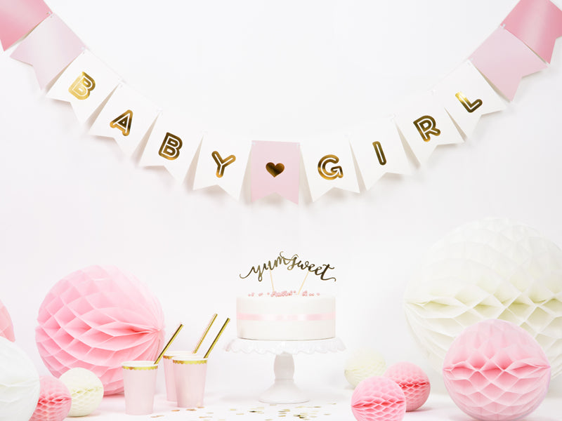 Natpis - Baby Girl, roza