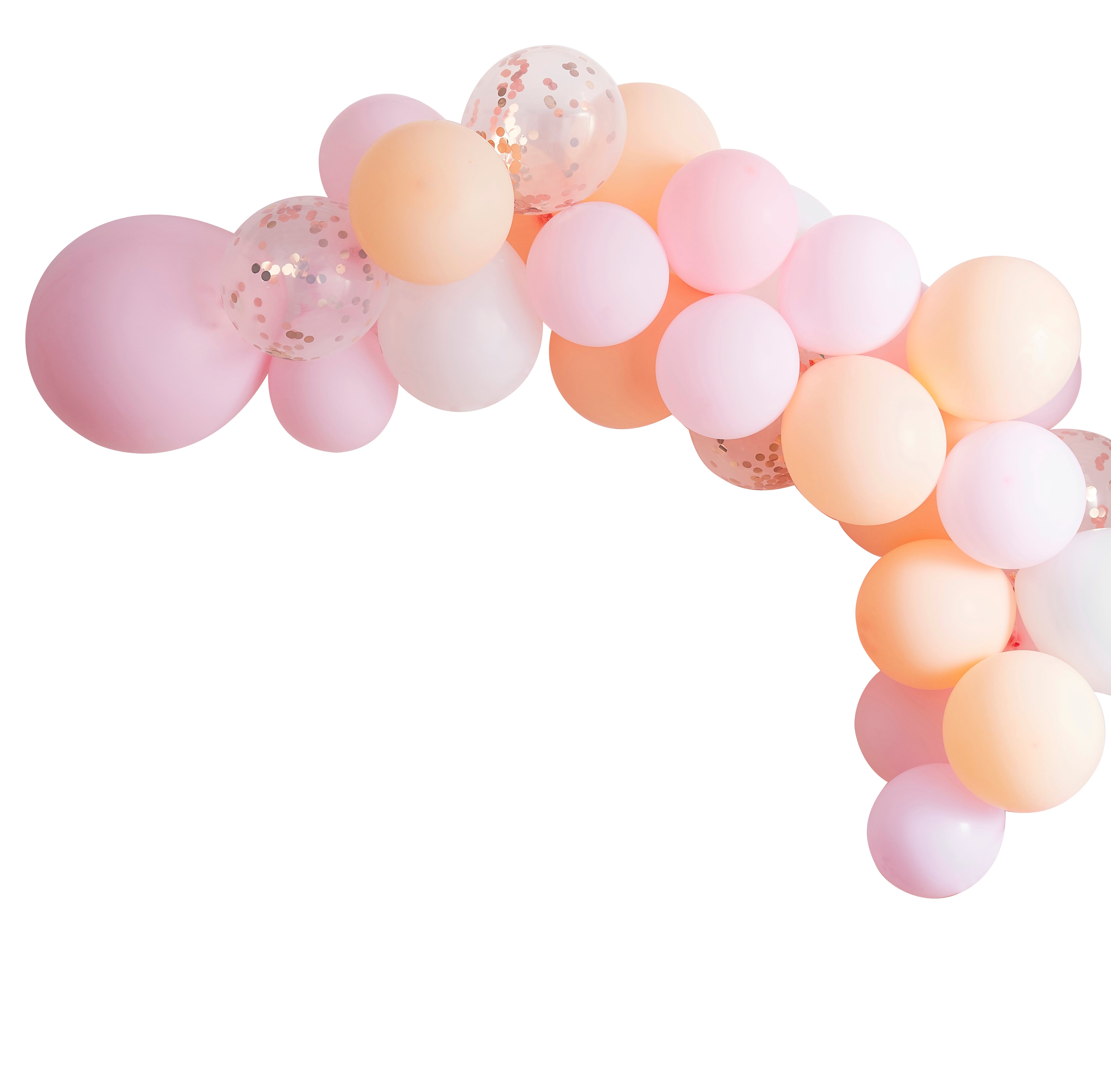 Balonska girlanda Ginger Ray - Matte Peach & Pink
