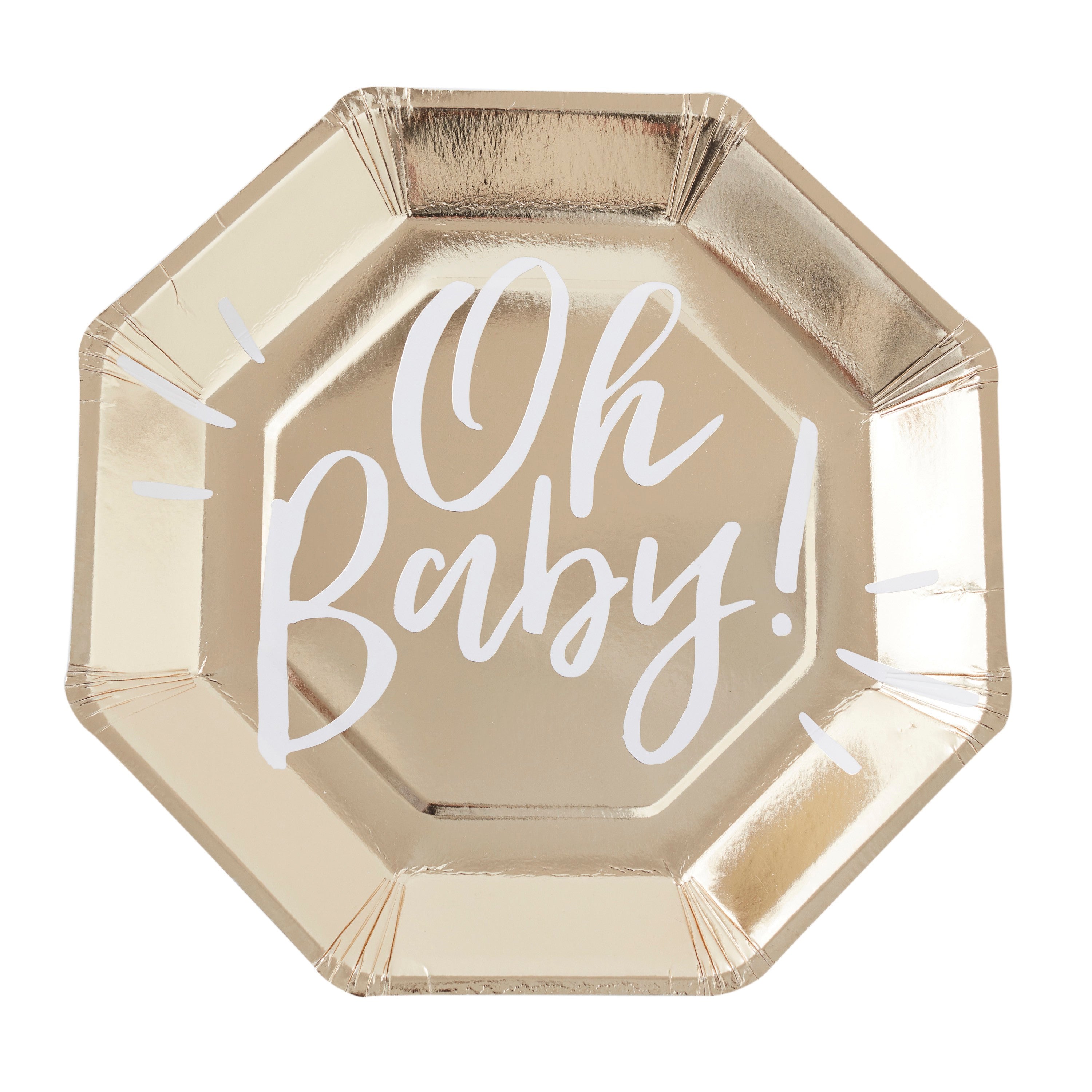 Ginger Ray Plates - Oh Baby!
