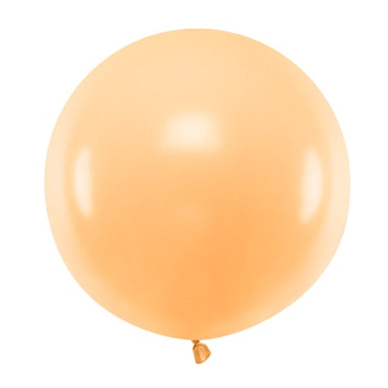 velik okrogel peach balon