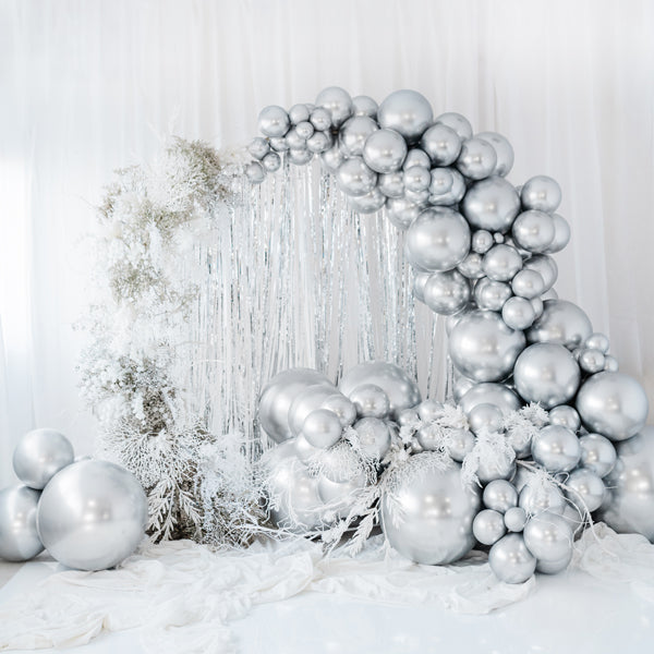 Jumbo balon - Glossy Silver, 60 cm