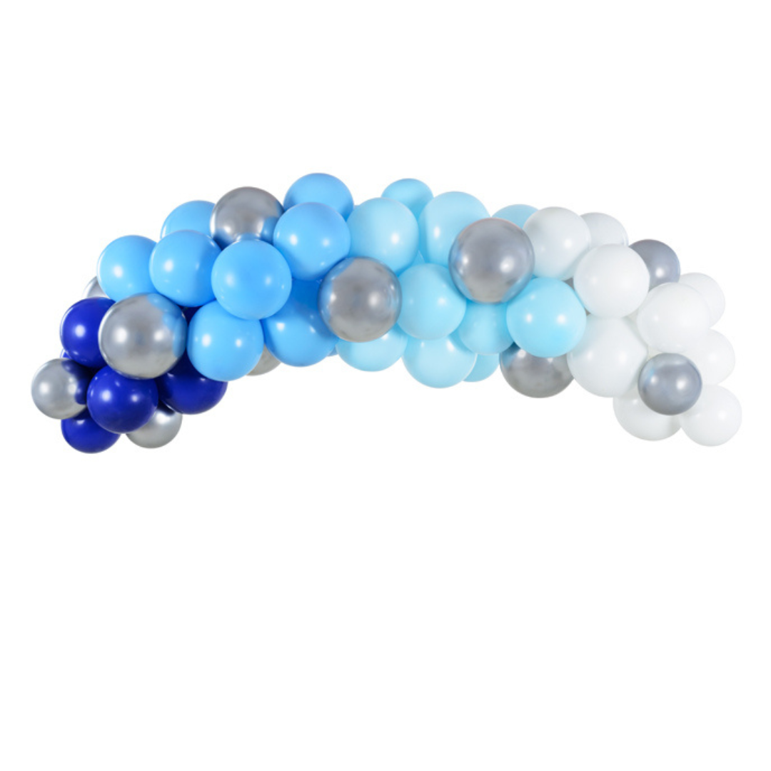 Balonska girlanda - Blue & Silver
