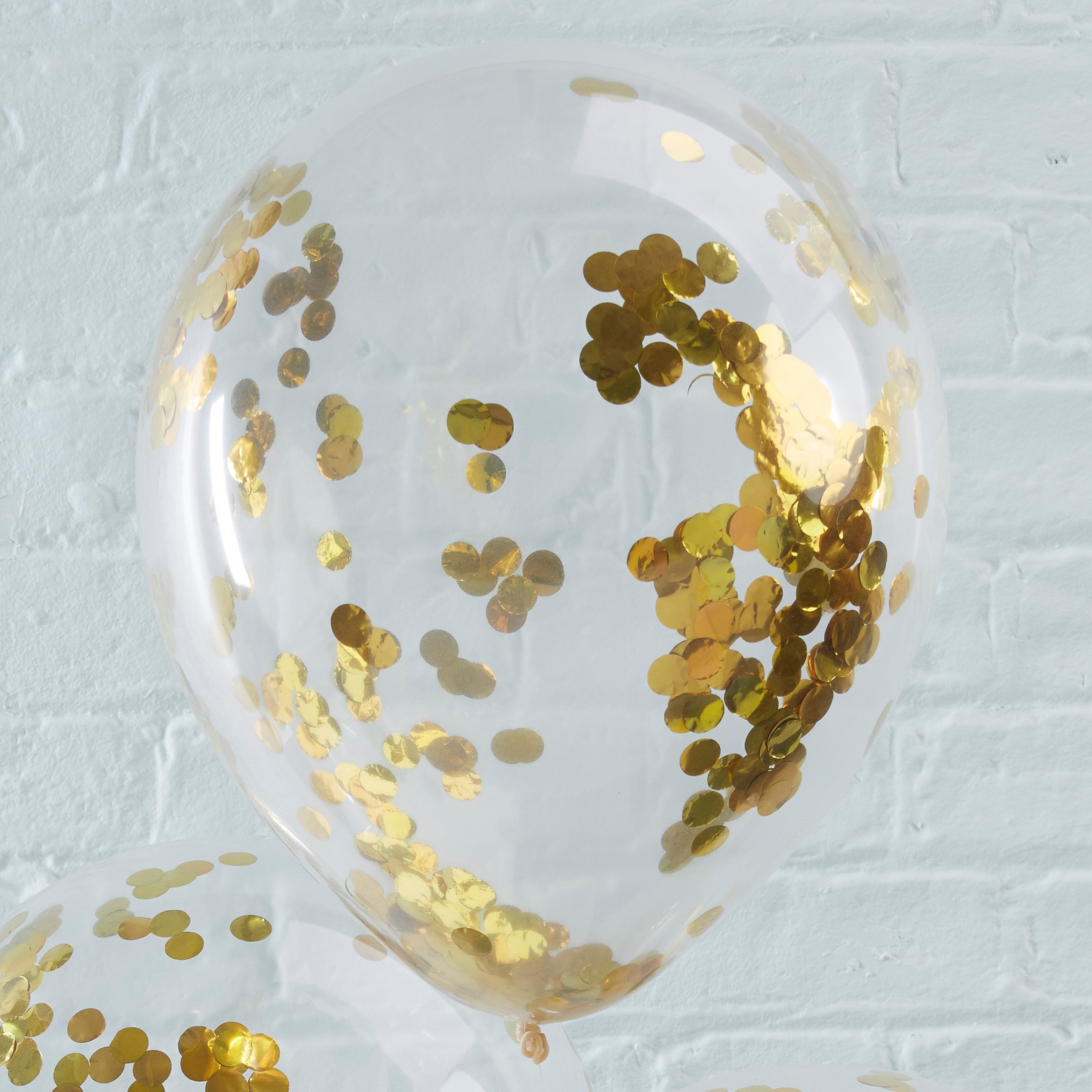 Lateks baloni s konfetima - Gold