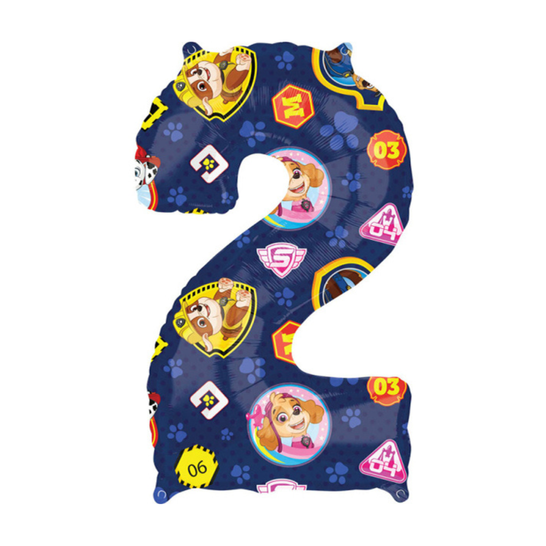 Balon broj - 2, Paw Patrol (66 cm)