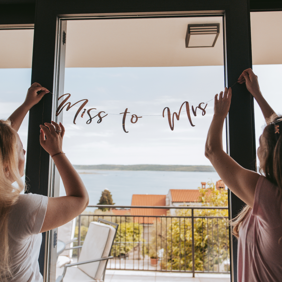 Natpis - Miss to Mrs, Rose Gold