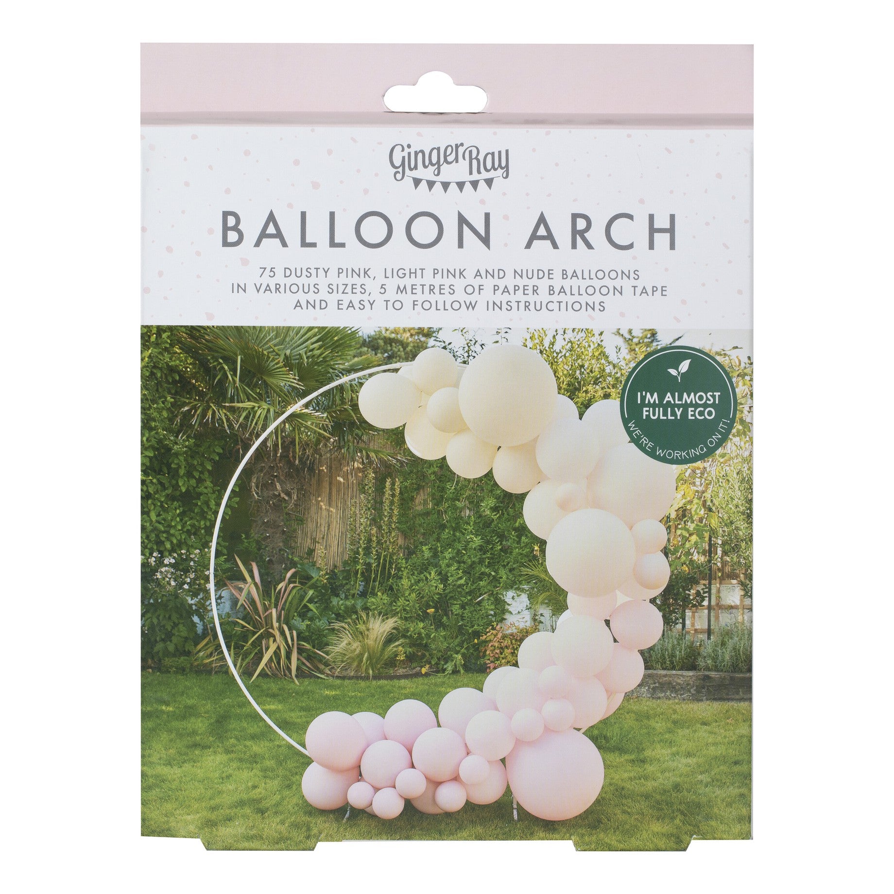Balonska girlanda Ginger Ray - Nude & Pink