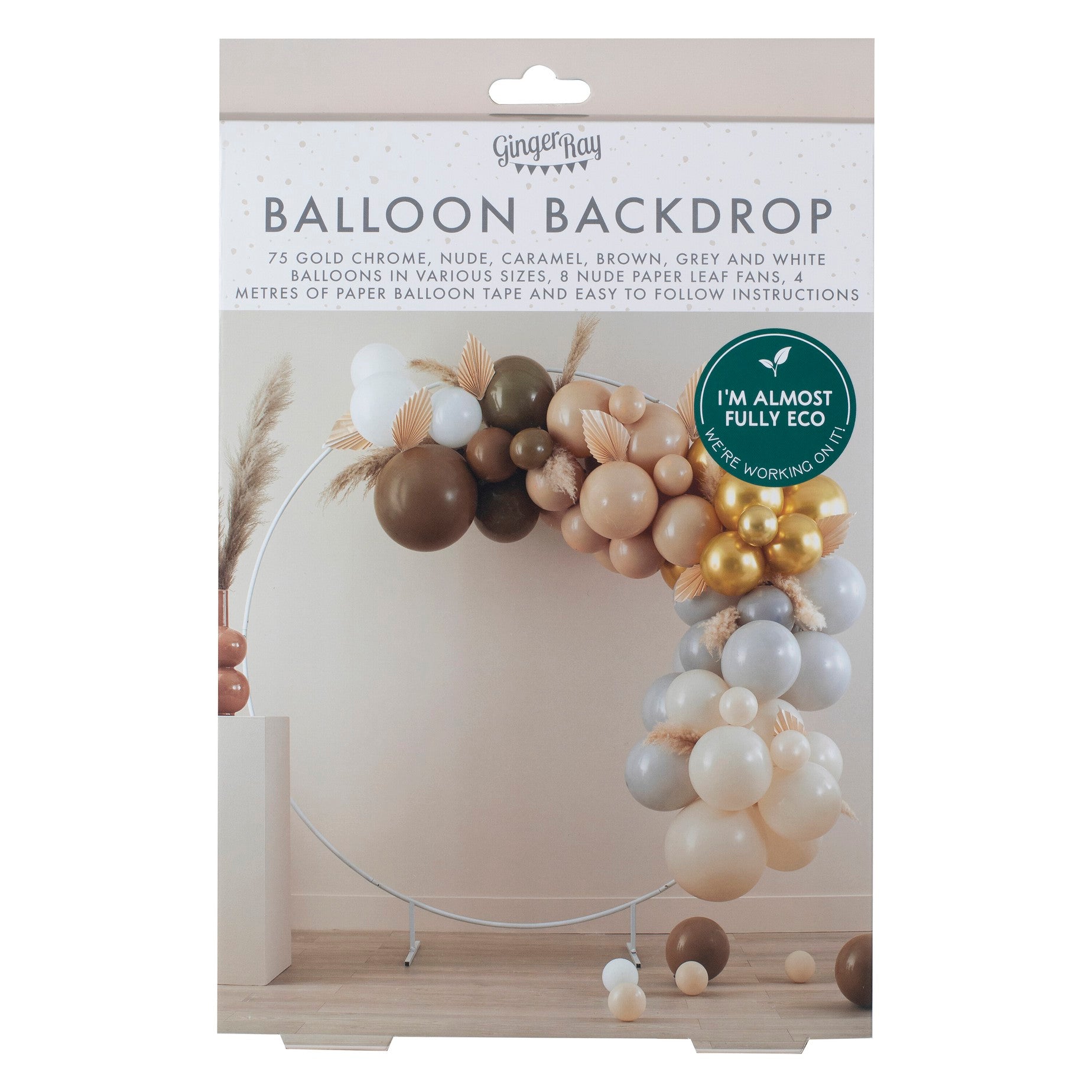 Balonska girlanda Ginger Ray - Taupe, Brown & Nude