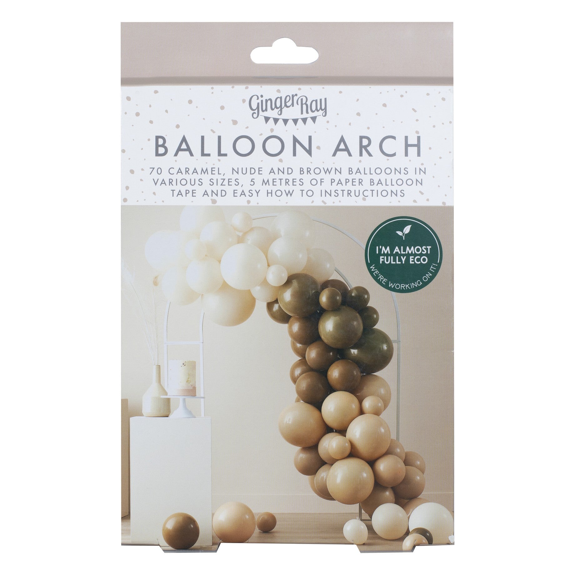 Balonska girlanda Ginger Ray - Nude & Brown