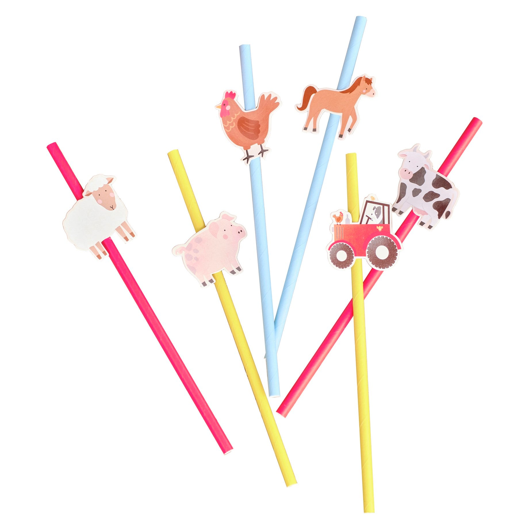 Papirnate slamke - Farm Animals