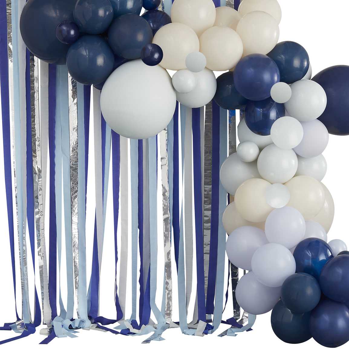 Balonska girlanda Ginger Ray - Blue, Cream & Silver