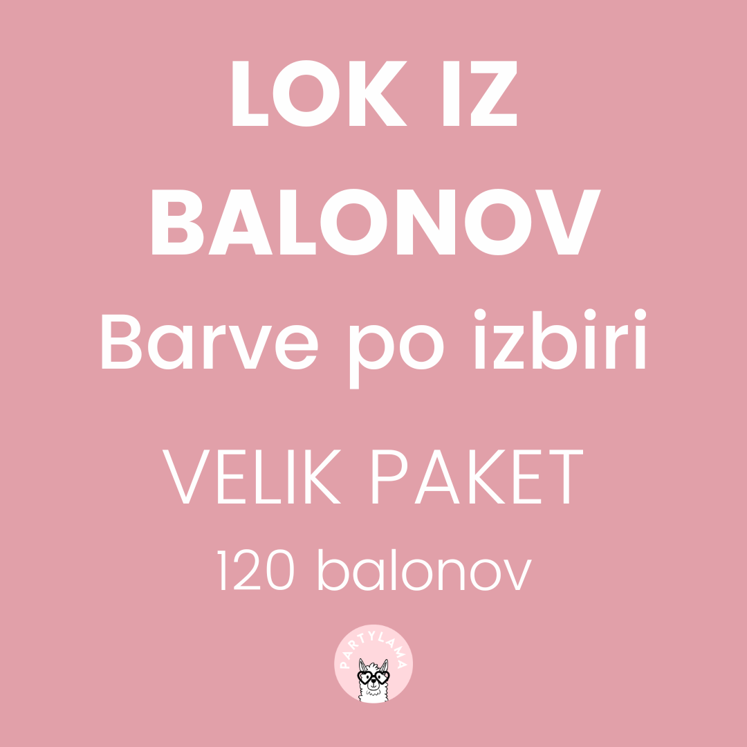 Balon luk - Boje po izboru, veliko pakovanje (120 balona)