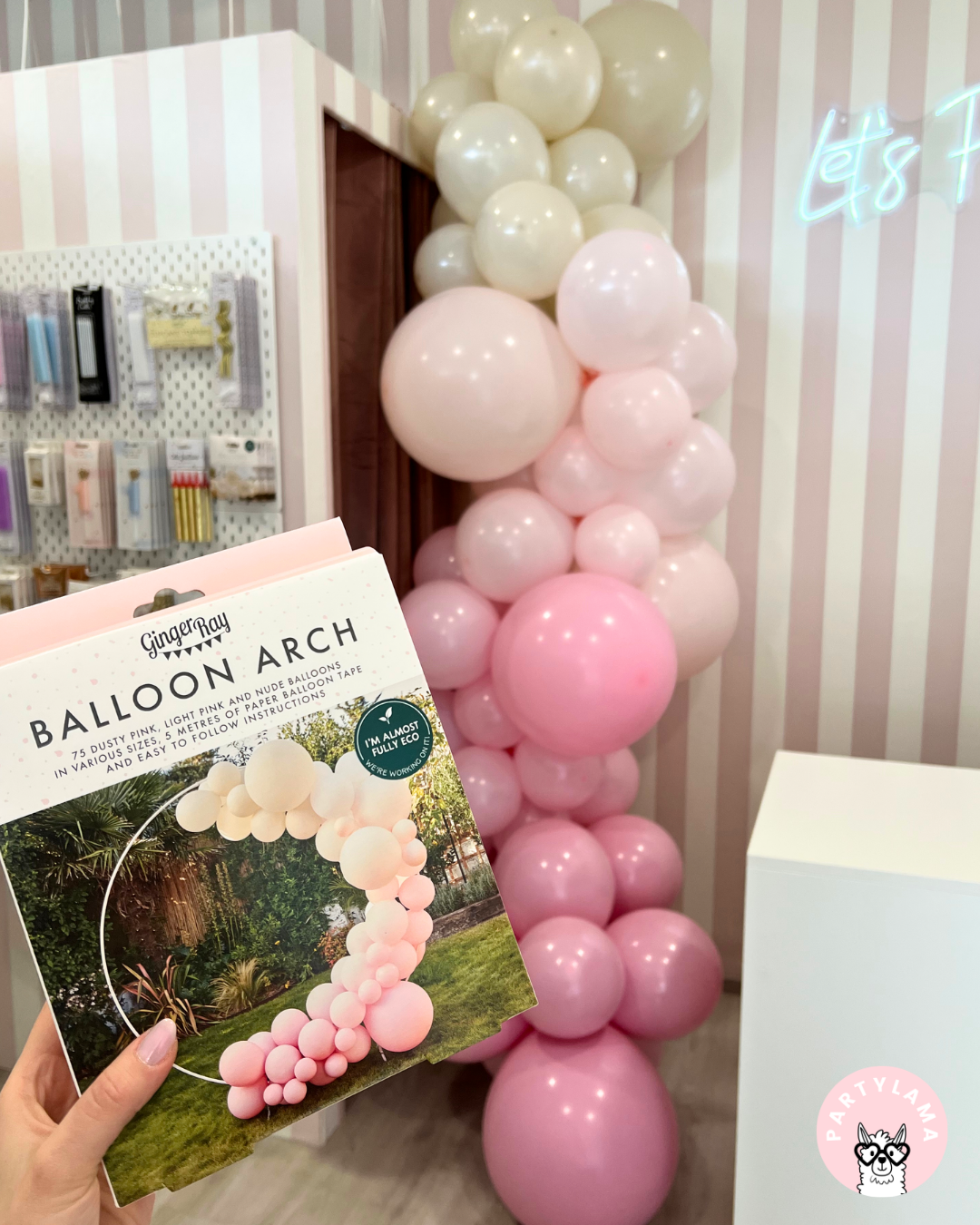 Balonska girlanda Ginger Ray - Nude & Pink