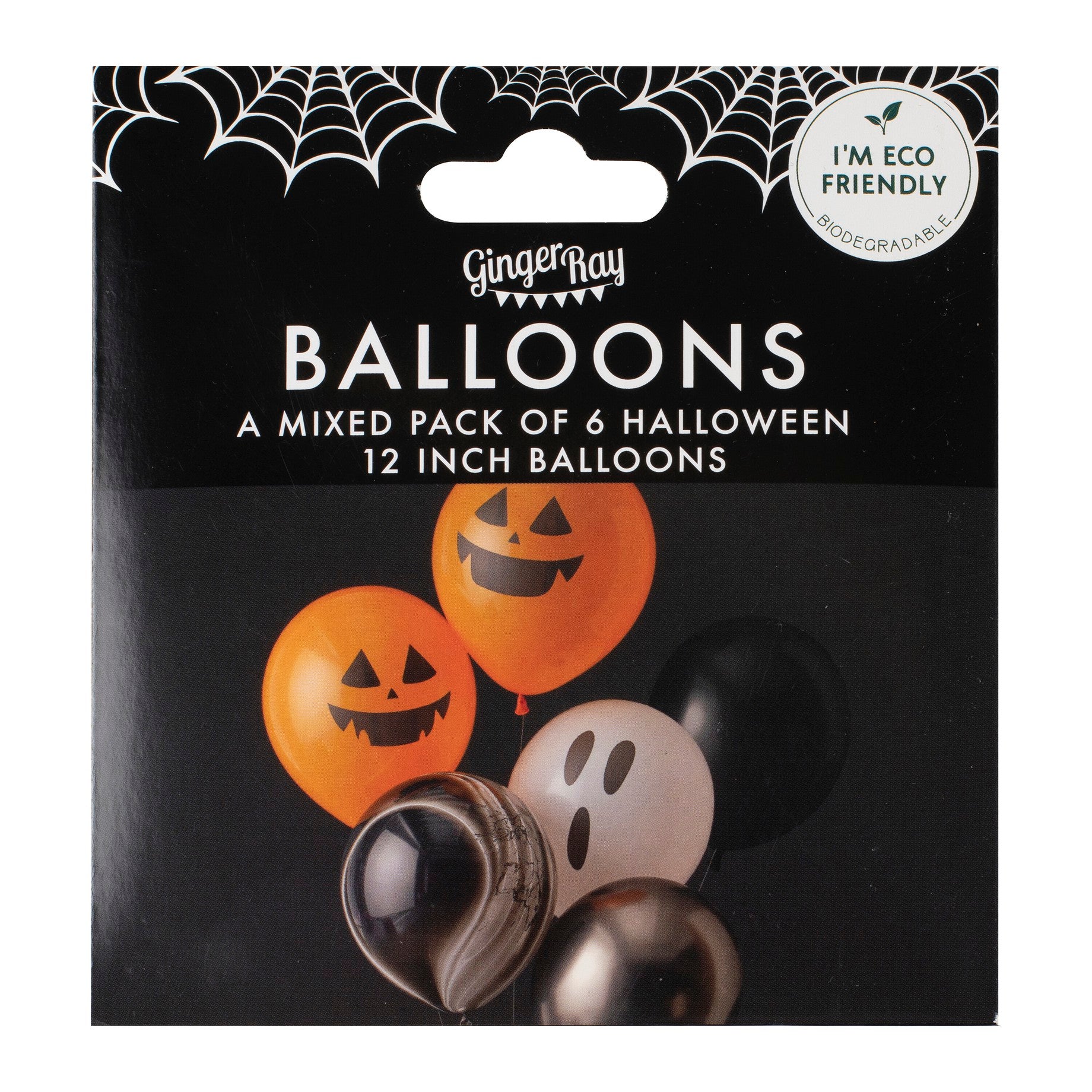 Halloween Baloni Ginger Ray - Bundeva, 6 kom