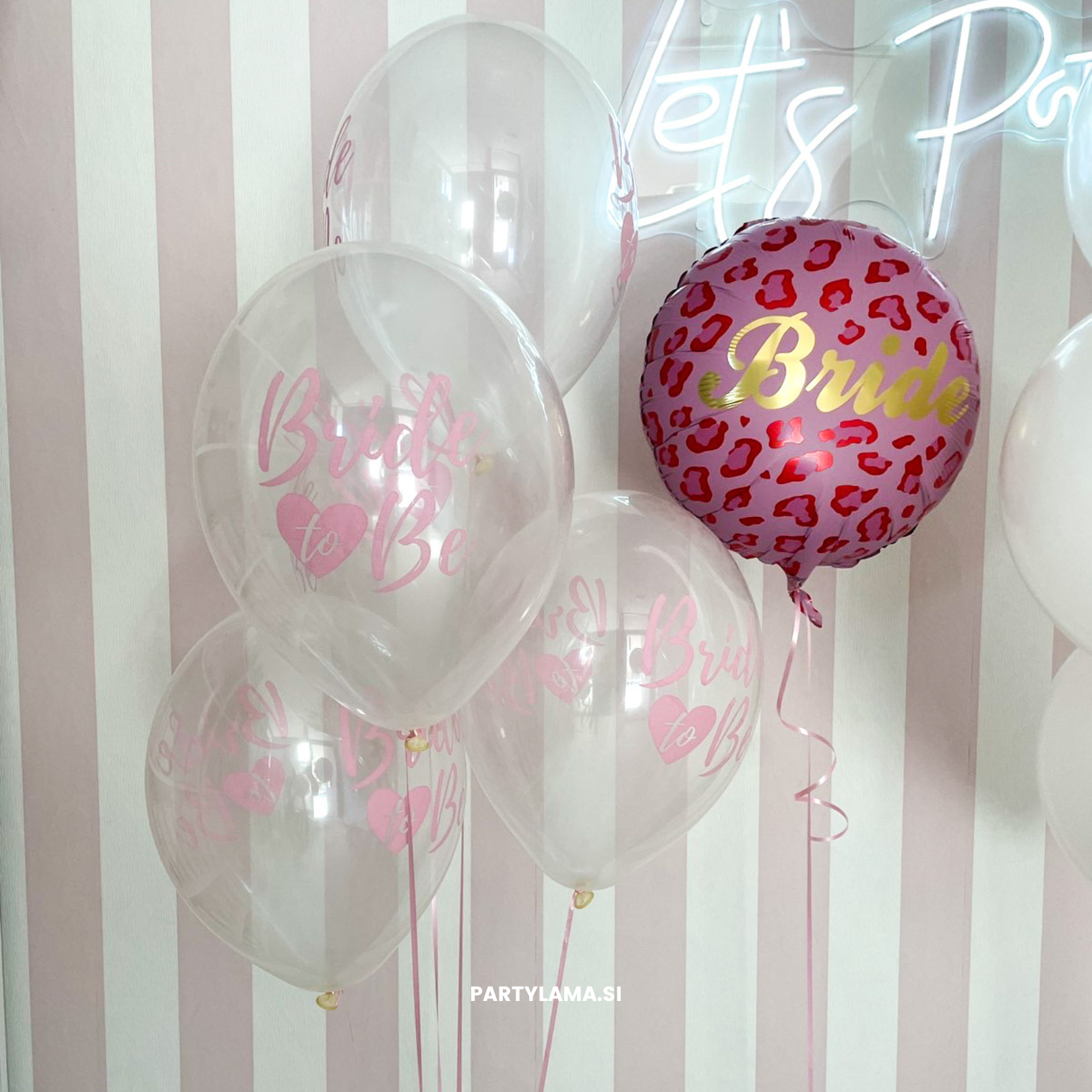 Prozirni baloni - Buduća mladenka, ružičasti