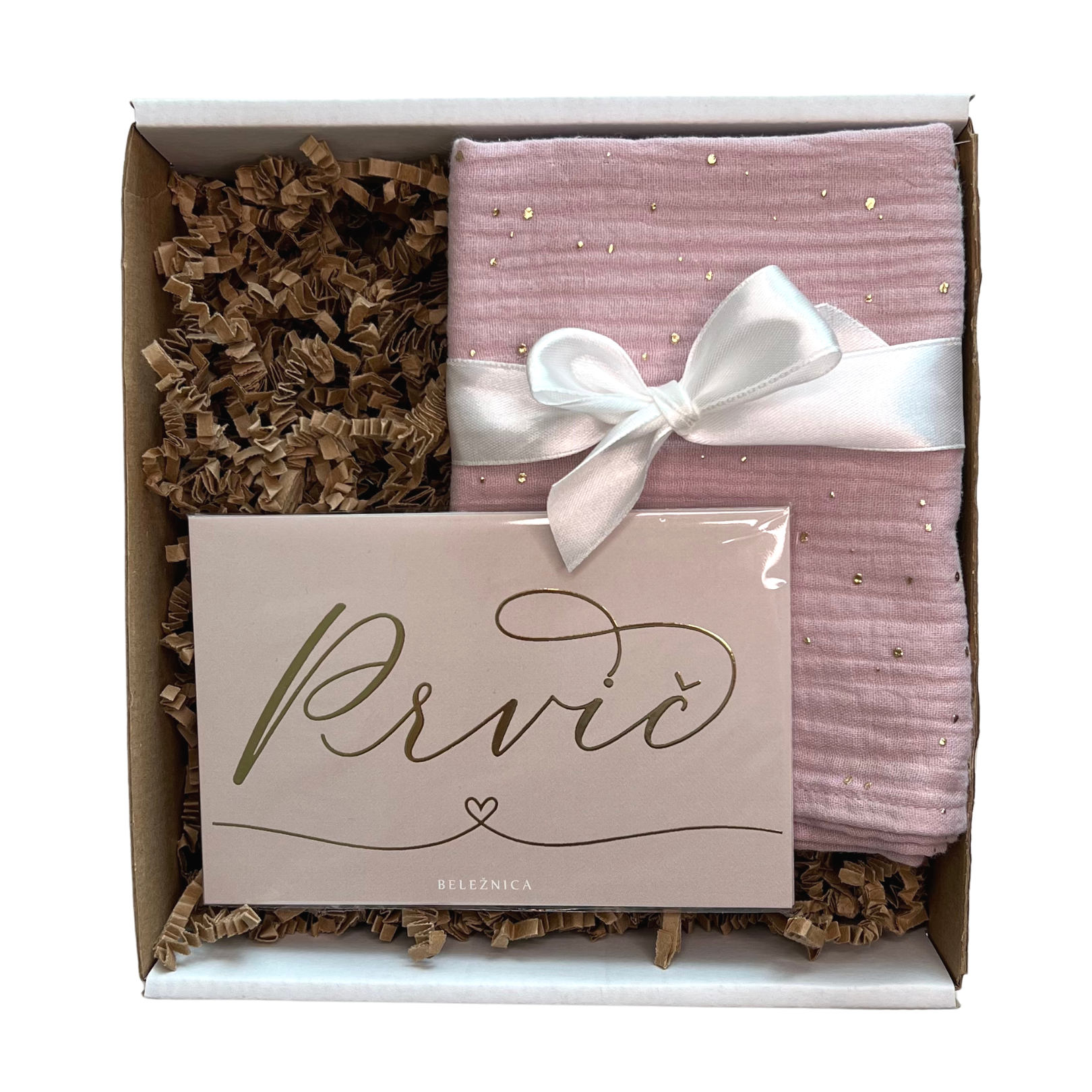 Darilni paket - Ob rojstvu, roza