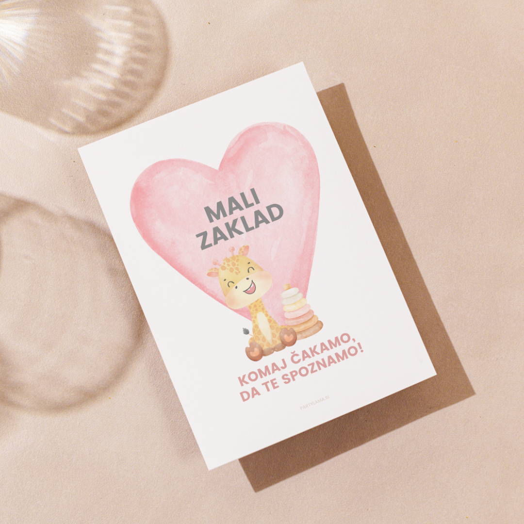 Kartica - Mali zaklad, žirafa