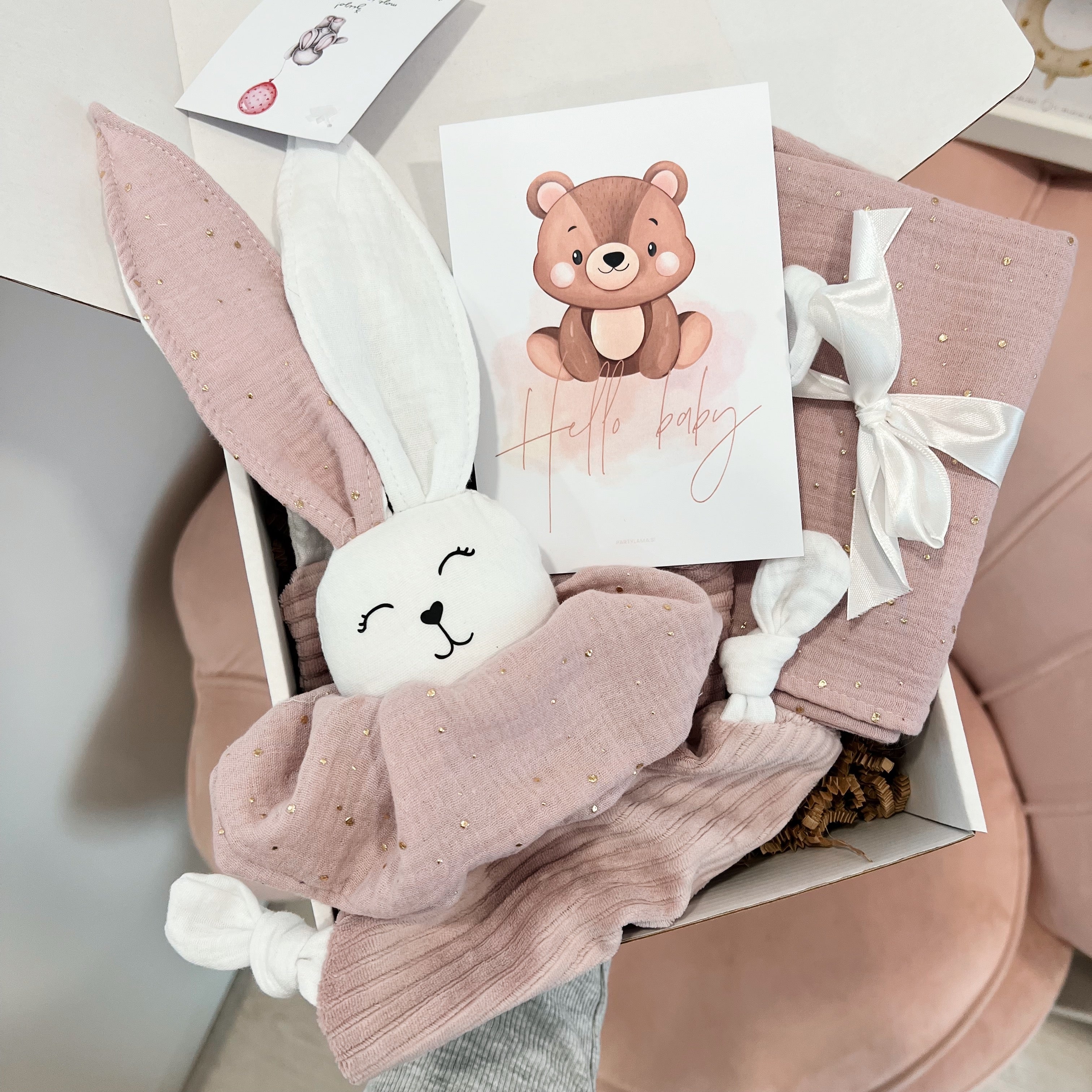 Poklon paket - Hello baby, light pink