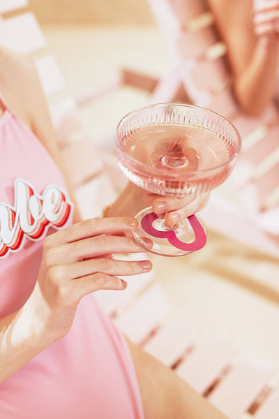 Markeri za čaše - Hearts pink mix