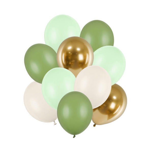 Paket balona - Olive & gold, 10 kom