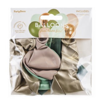 Paket balona - Olive & gold, 10 kom
