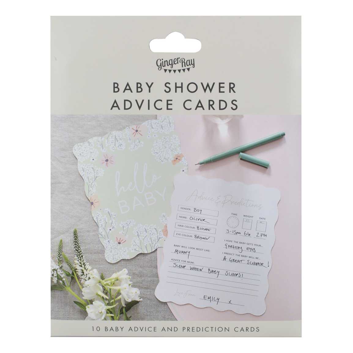 Kartice za baby shower - Igra pogađanja
