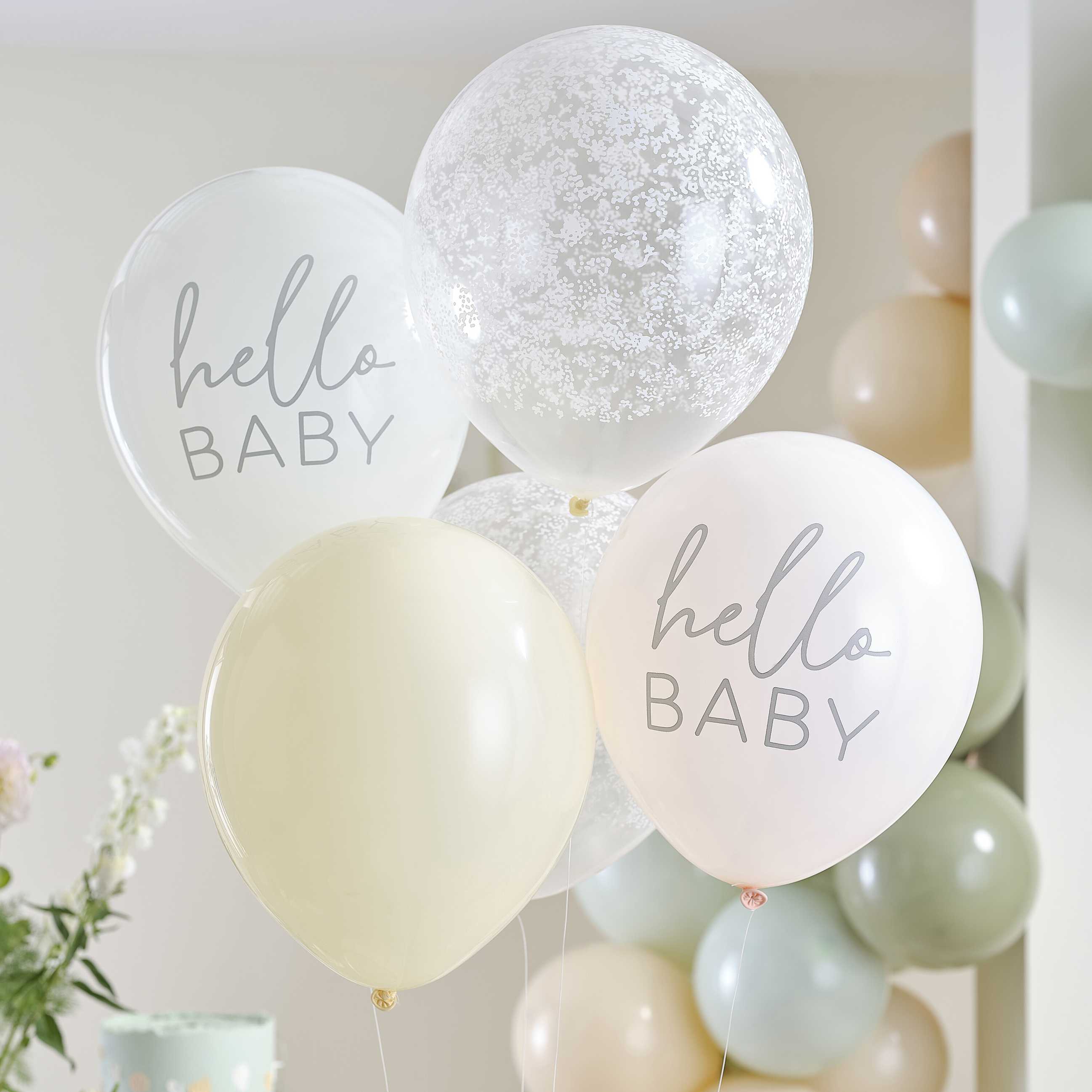 Ginger Ray baloni - Hello Baby Floral Baby Shower