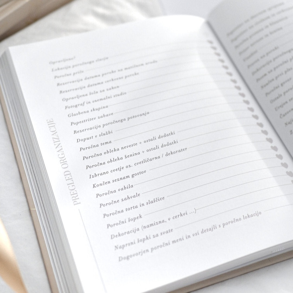 Bilježnica za vjenčanja - Planer vjenčanja