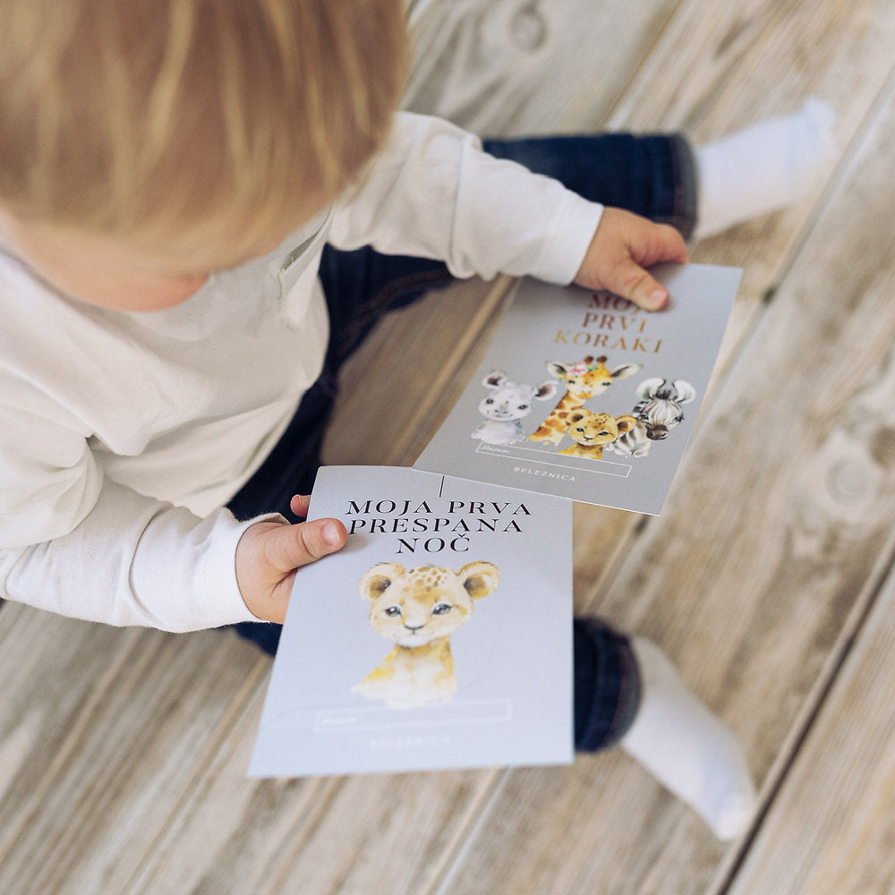 Kartice s prekretnicama za bebe - prva