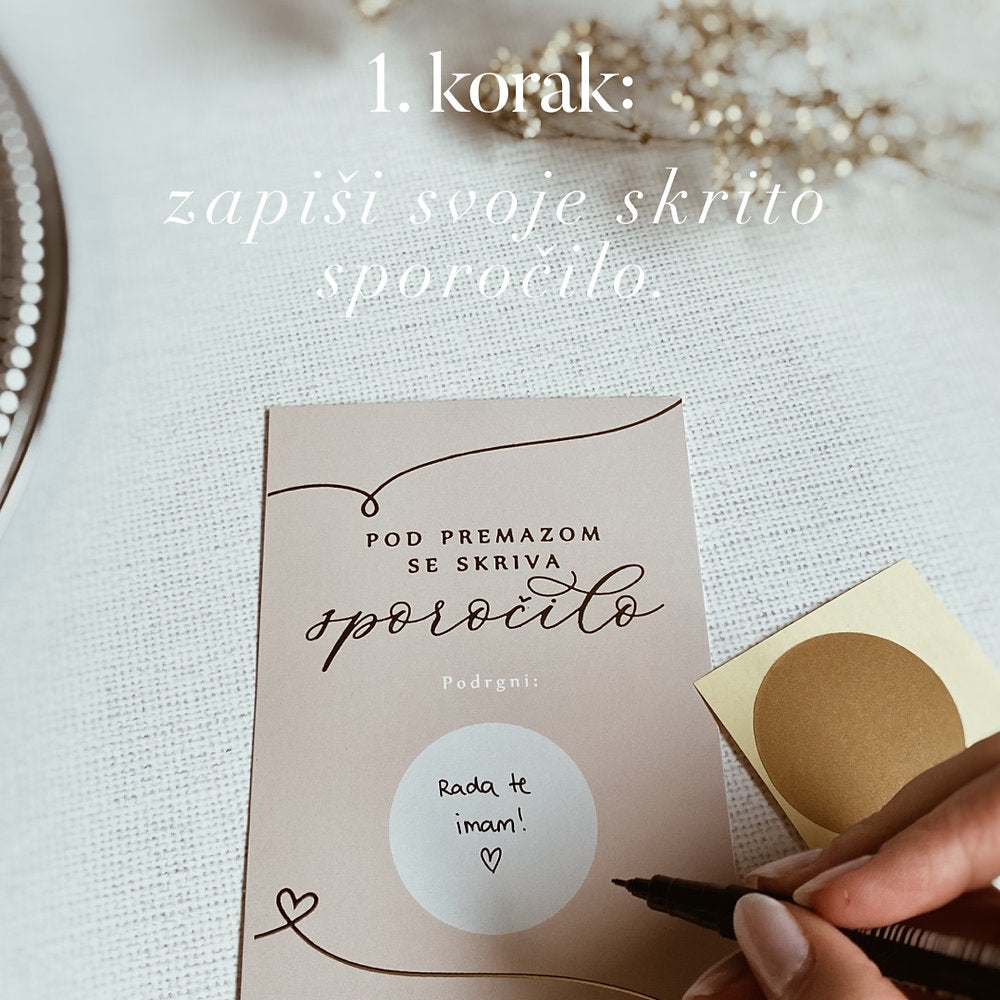DIY čestitka - Napišite poruku sami