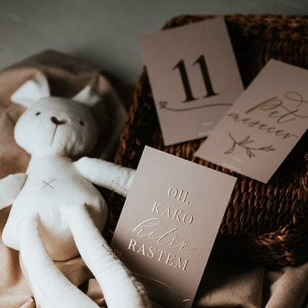 Kartice s prekretnicama za bebe 